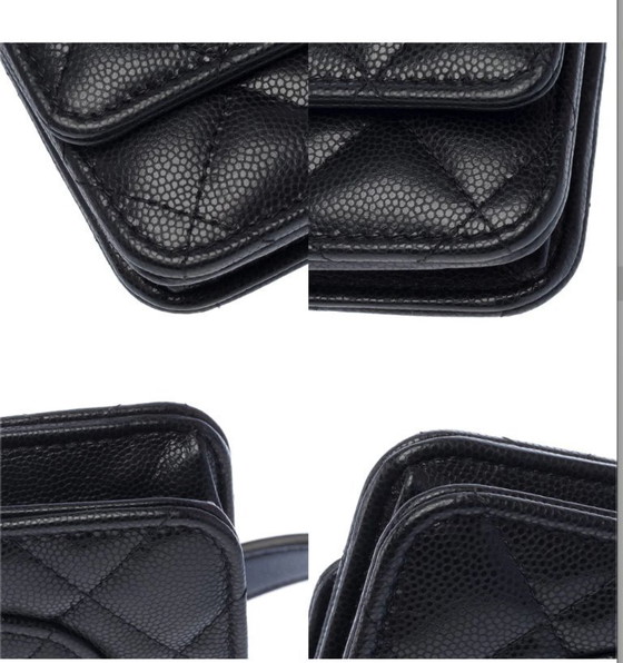Image 1 of Sac CHANEL Wallet on Chain en Cuir Noir - 103397