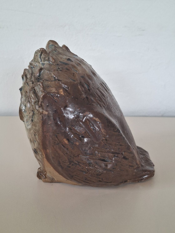 Image 1 of Vintage Swedish Boho hippie lamp with owl