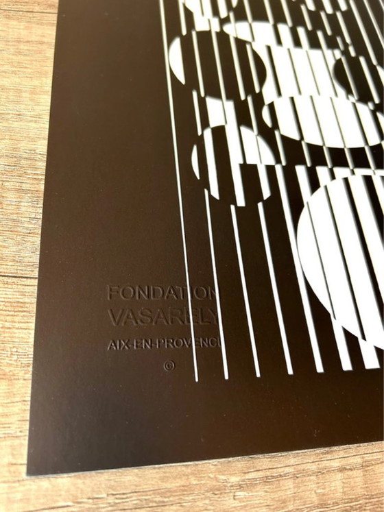Set 6 Op Art Prints by Victor Vasarely - "Linéaires" (Éditions du Griffon,1973), Lithographs & prints, Paper (photo 15 of 20)