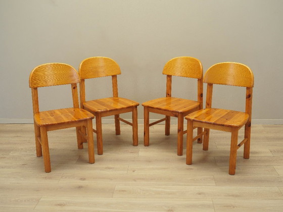 Image 1 of Set van vier stoelen, Scandinavisch design, jaren 60, ontwerper: Rainer Daumiller, fabrikant: Hirtshals