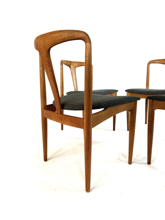 Image 1 of 4x sedia da pranzo restaurata 'Juliane', Johannes Andersen, Uldum Møbelfabrik '60