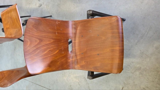 Sedie vintage THUR OP SEAT, Sedie da camera, Ferro, Legno, Multicolore (foto 7 di 11)