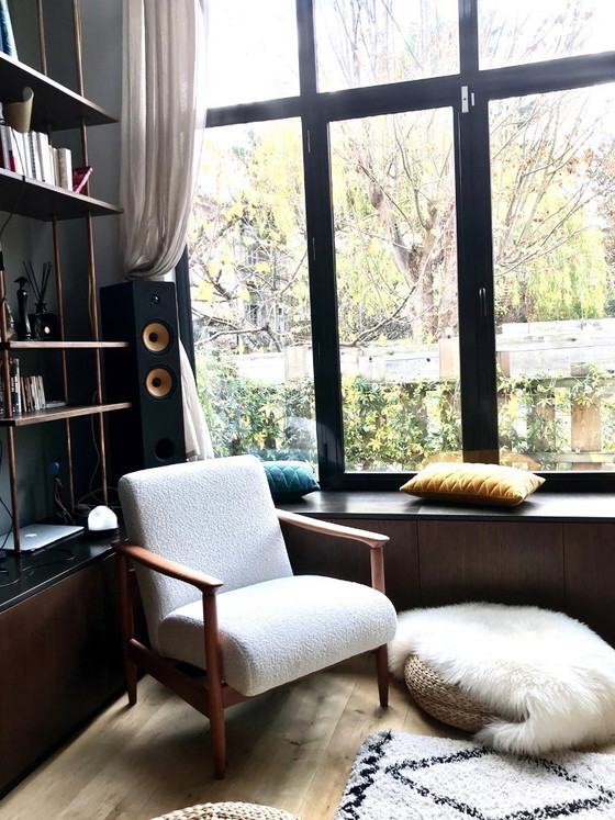 Image 1 of HOM24 fauteuil in crème bouclé