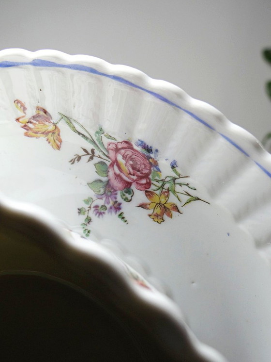 Image 1 of Salsera de porcelana de Limoges de Bernardaud con decoración floral, años 20-50