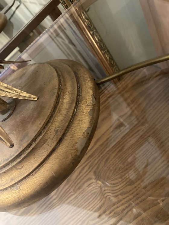 Image 1 of Lámpara de mesa original de Hans Kögl Weizengarbe, pátina Hollywood Regency