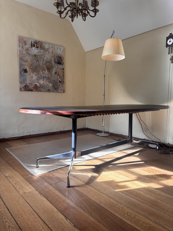 Image 1 of Eames segemented tafel. Onderstel origineel + custom made blad