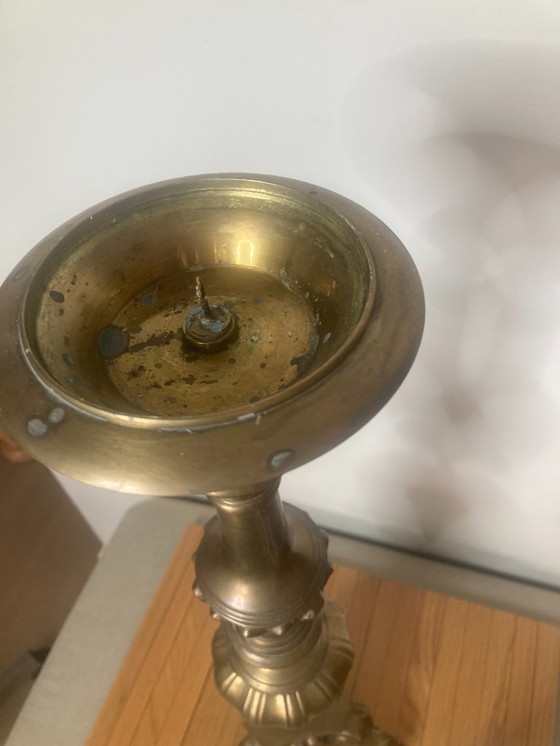 Image 1 of chandelier en laiton antique