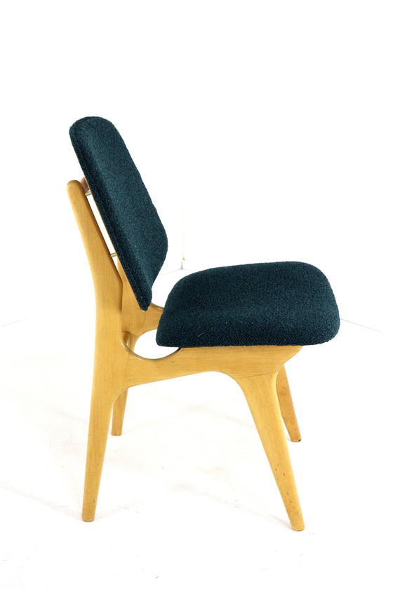 Image 1 of Set van 4 vintage eetkamerstoelen reupholstered