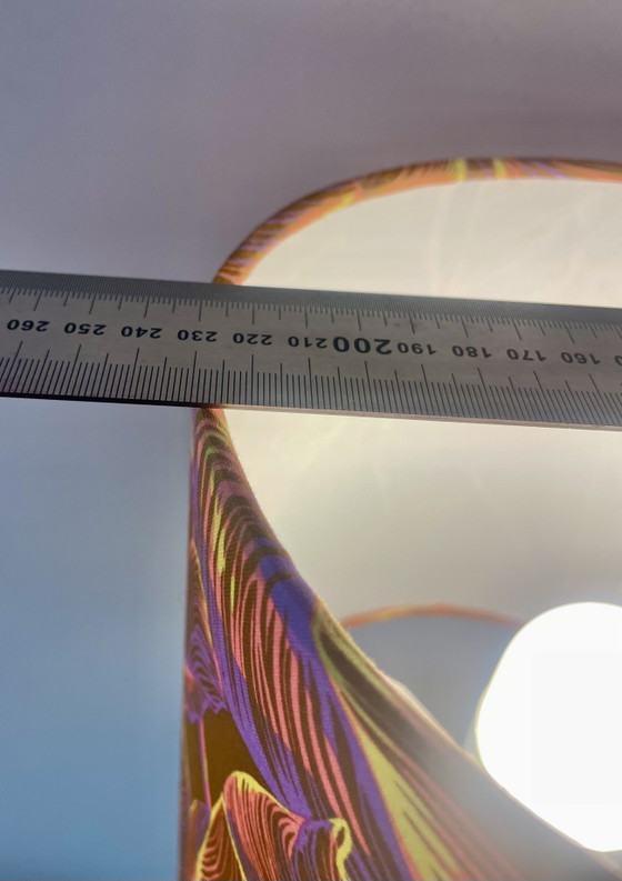 Übelacker tafellamp - batterijgevoede lamp op een haardvaas met botanische lampenkap | 42 cm (photo 11 of 15)