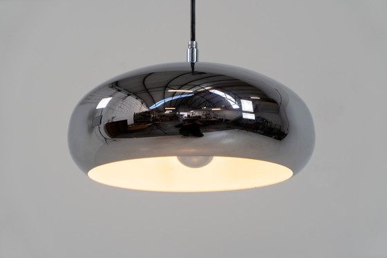 Image 1 of Lampada a sospensione in cromo di Richard Carruthers per Ateljé Lyktan (Svezia, anni '70).
