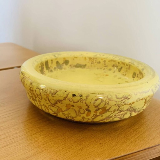 Bandeja para joyas amarilla y dorada, Jean Mazeaud & Faverot, Talleres de Sèvres MF – decoratieve objecten (photo 2 of 12)