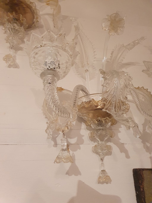 Applique murale en verre de Murano