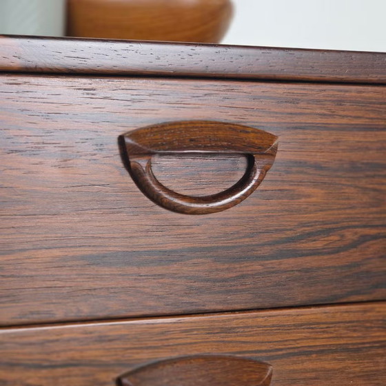 Kai Kristiansen vintage 60s Danish Rosewood Chest of drawers, FM Møbler, Brown (photo 7 of 20)
