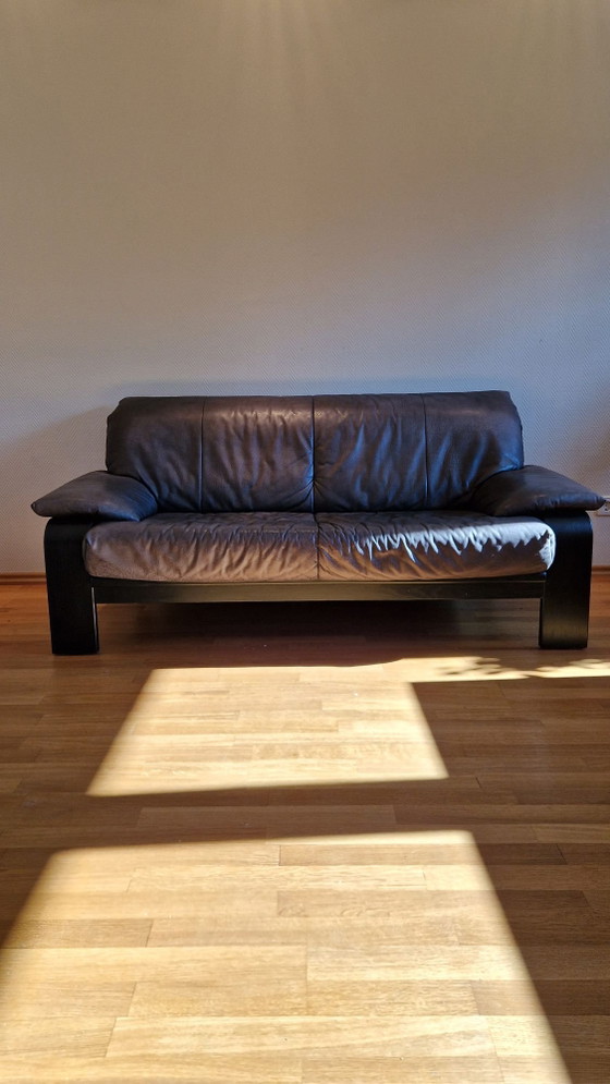 Rolf Benz per Musterring Divano in Pelle – Divani, Legno (photo 4 of 10)