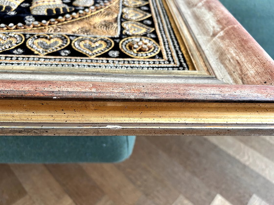 Image 1 of Elefante birmano da appendere al muro, incorniciato professionalmente