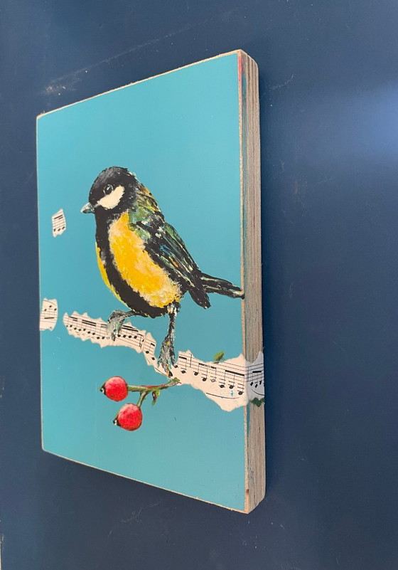 Painting of a Great Tit – Paintings & Drawings, Wood (photo 3 of 5)