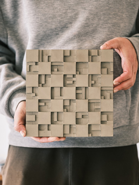 Image 1 of Brutalist wall object