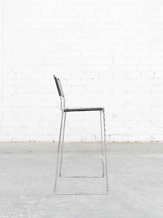 Image 1 of Leather Barstools by Giandomenico Belotti for Alias, 1980s, Set of 6