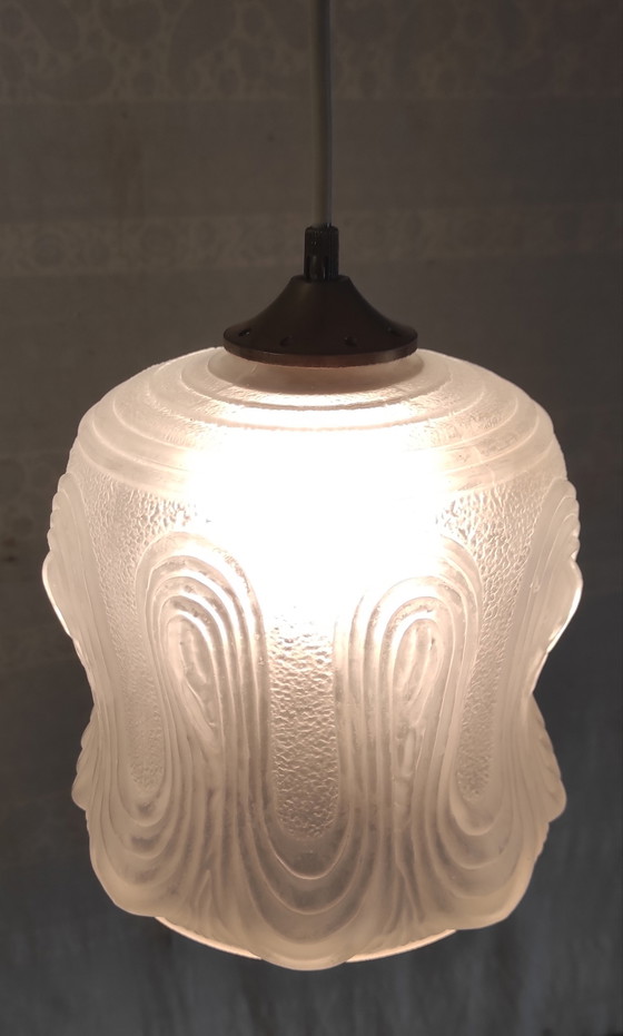Image 1 of Art Deco portable lamp in pâte de verre - mid-20th century