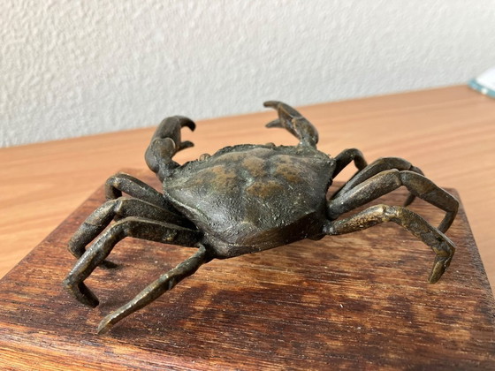 Image 1 of Statua di bronzo di un granchio