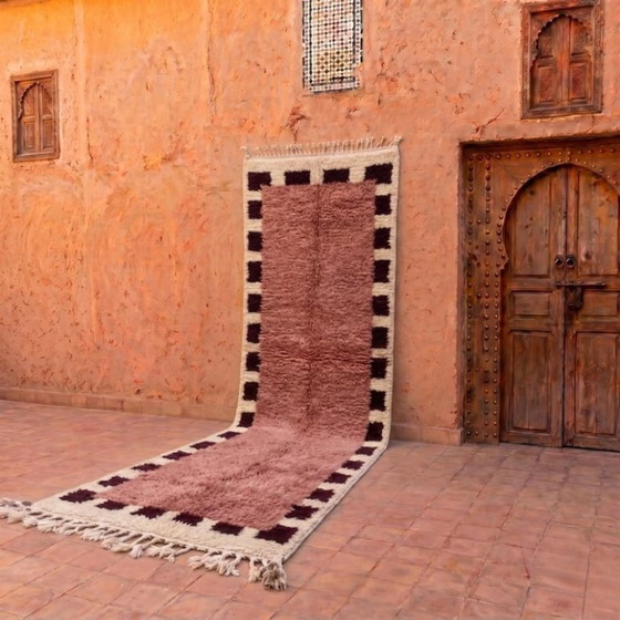 Image 1 of Handwoven Moroccan Runner Carpet 90cmx300cm 