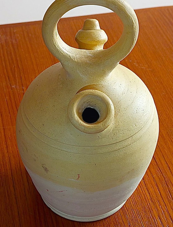Image 1 of amfora, botijo ​​of porrón, vat van witte klei