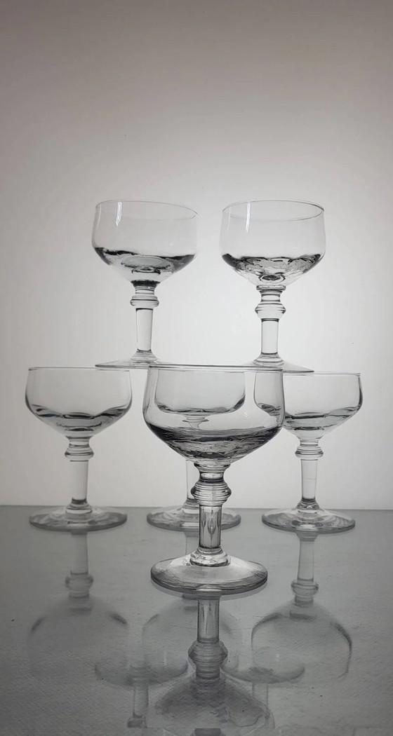 6 19th century wine glasses – Glass & Decanter, Crystal (photo 2 of 6)