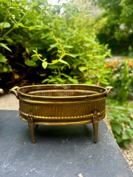 2 Macetas de latón Art Nouveau – Brass (photo 6 of 8)