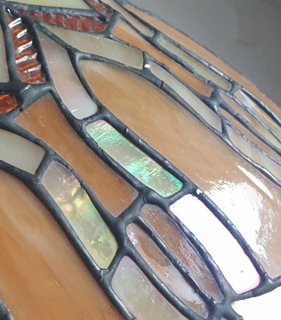 Grande lampada a sospensione in vetro colorato/Tiffany, Belgio – Massive, Lampade a sospensione, Glass (photo 27 of 35)