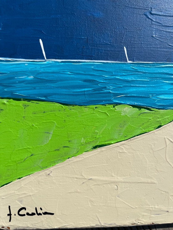 Image 1 of Acryl auf bespanntem Keilrahmen.  Format 20x20 cm.