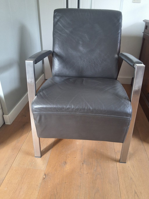 Fauteuil en cuir intérieur