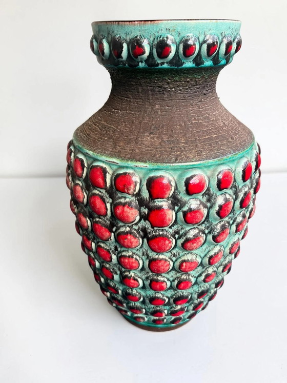 Monumental Bay Keramik Fat Lava Floor Vase – Attributed to Bodo Mans, West Germany 1970s - Model 64 - 50 (photo 3 of 10)