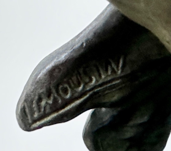 Image 1 of Sovrano Art Déco della scimmia atleta jacques LIMOUSIN