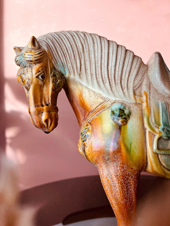 Image 1 of Statue de Sacai de l'ancienne dynastie Tang « cheval »