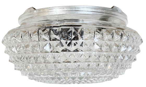 Image 1 of Applique murale ou plafonnier vintage en verre, années 1970