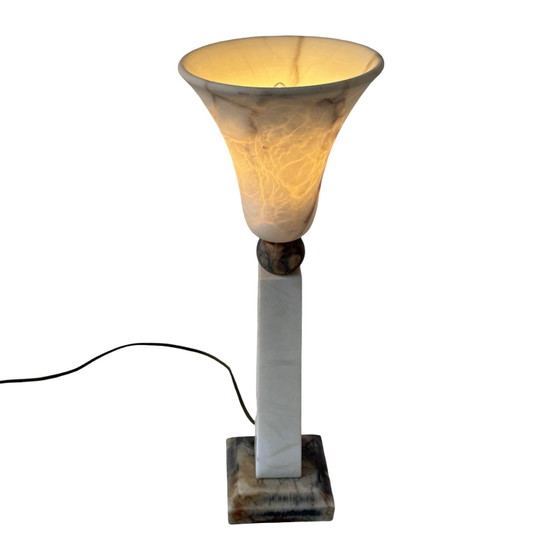 Image 1 of Pegasam Spain - Albaster Table lamp - Brutalist style