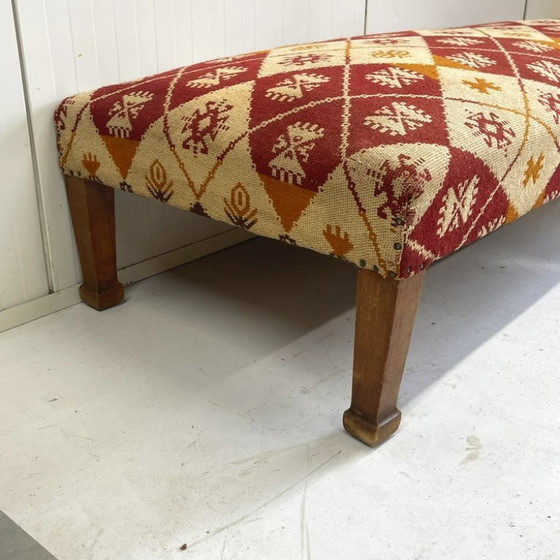 Image 1 of Antieke Turkse Ottomaanse kelimbank daybed bankje sofa