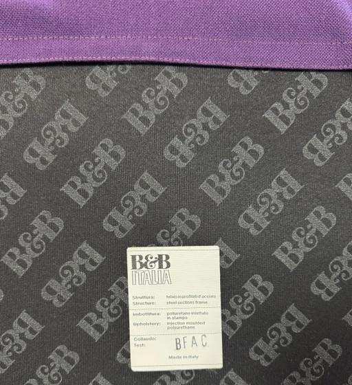 B&B Italia Tufty Too Designer Sofa Lila Stoff