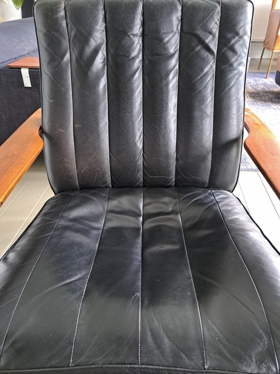 Vintage Dokka Fauteuil Sven Ivar Dysthe – Dokka Møbler, Leather, Metal (photo 5 of 8)