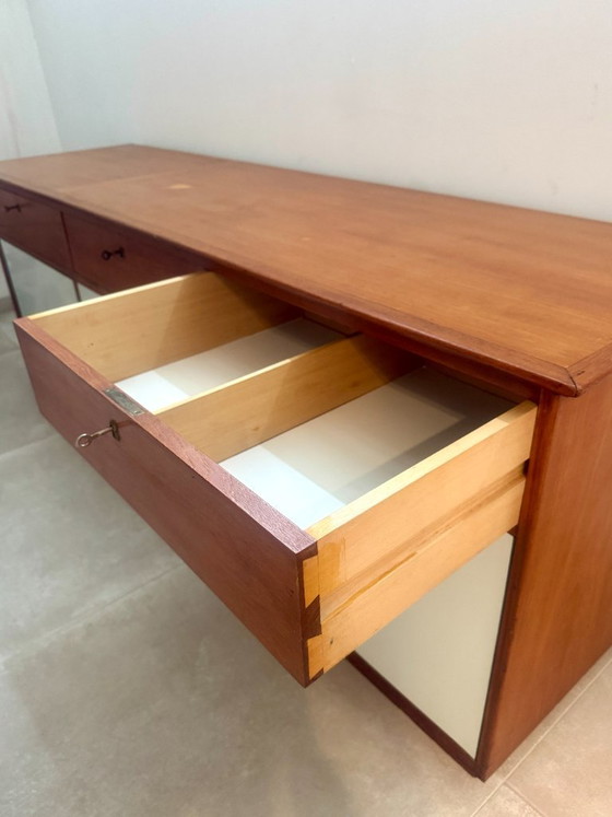 Vintage 50's Hand-Made Wooden Sideboard (photo 6 of 15)