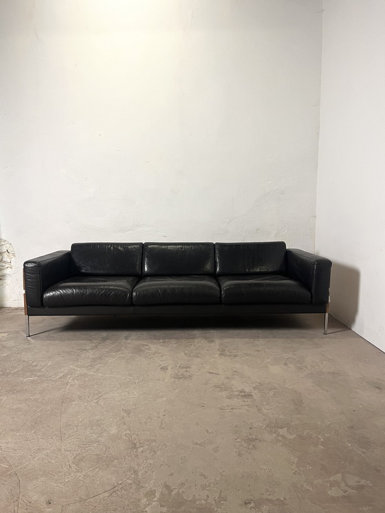 Image 1 of Divano “Forum” di Robin Day per Habitat – pelle cioccolato, 1990