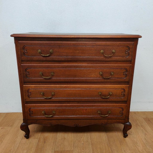 Commode vintage de style campagnard Queen Anne