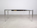 Scrivania USM Haller originale, tavolo da pranzo bianco, tavolo di design