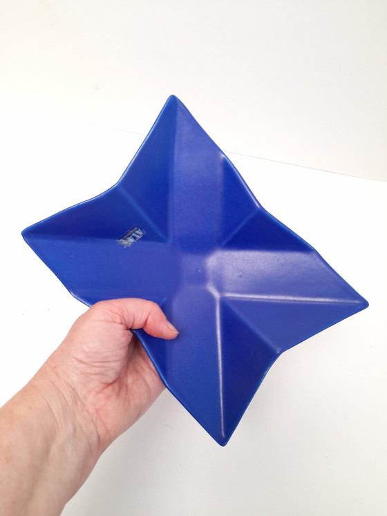Image 1 of Asa Selection origami-style valet tray in bright blue