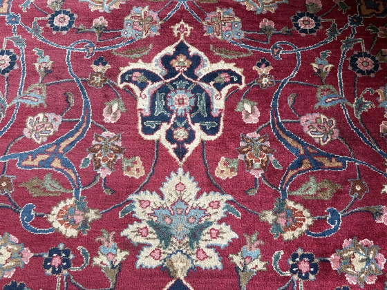 Image 1 of Tappeto unico Tabriz persiano - Rosso con accenti blu-verdi - circa 400 × 300 cm