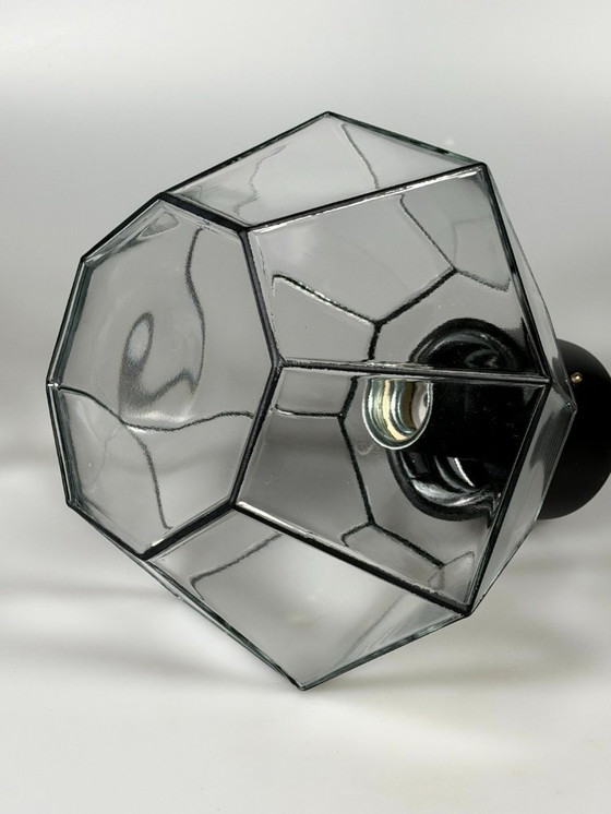 Image 1 of 1960s/70s Plafoniere ceiling lamp by Glashütte Limburg, Germany, Space Age