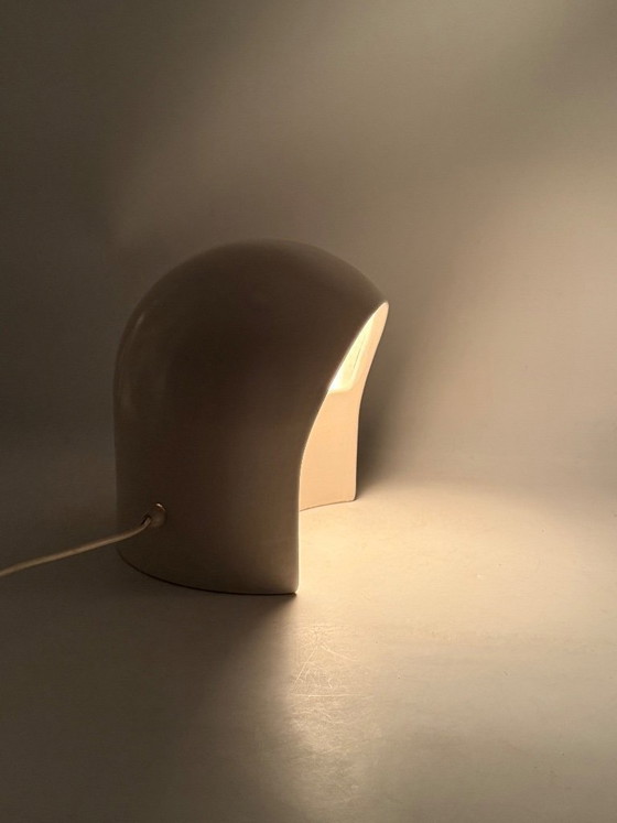 Image 1 of Organic white ceramic table lamp, Italy 1970
