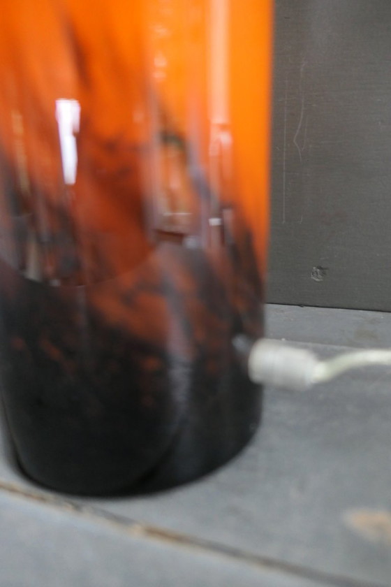 Image 1 of Vintage Eglo glazen tafellamp cilinder