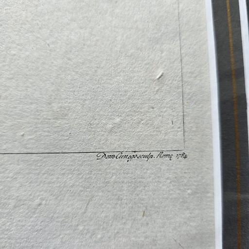 Antique Italian engraving after Raphael Sanzio, 18th century