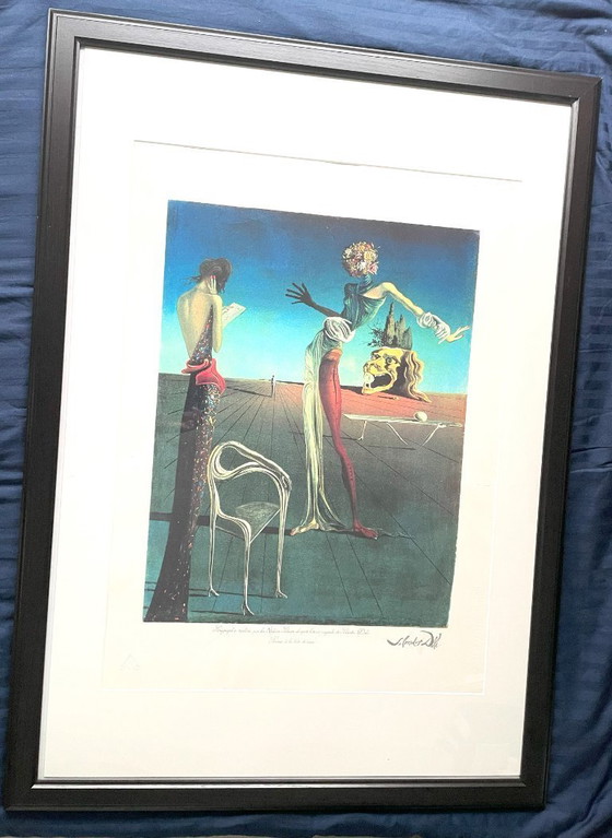 Image 1 of Salvador Dali (1904-1989) - Vrouw met rozenkop